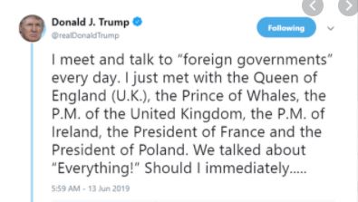Trump and the Prince of Whales
