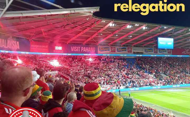 feature dimage of Podcast Pel-droed episode 146 of Poland fans in Cardiff